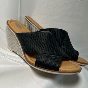 Dr. Scholl’s Jada Black Wedge Sandals - size 7.5